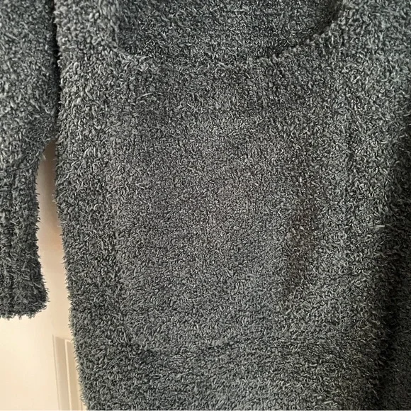 NWOT NATURAL LIFE Cozy Up Mini Sweater Dress in Charcoal - Picture 8 of 10